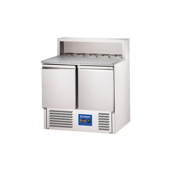 Starline Pizzatisch, 2-türig, GN 1/1, Aufnahme 5x GN 1/6, 900x700x1090 mm (BxTxH) Starline Pizzatisch, 2-türig, GN 1/1, Aufnahme 5x GN 1/6, 900x700x1090 mm (BxTxH)