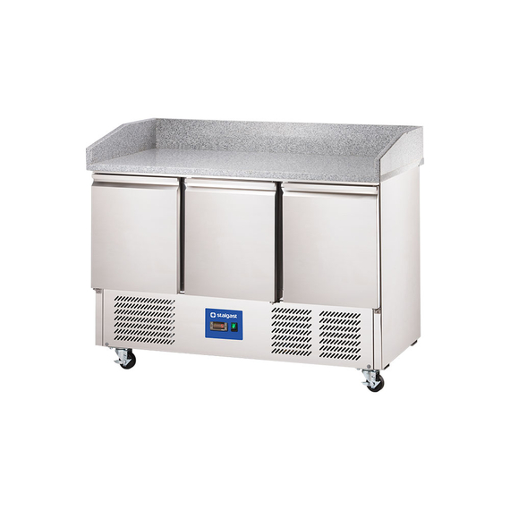 Starline Pizzatisch auf Rädern, 3-türig, GN 1/1, 1400x700x1120 mm (BxTxH) 1 Starline Pizzatisch auf Rädern, 3-türig, GN 1/1, 1400x700x1120 mm (BxTxH)