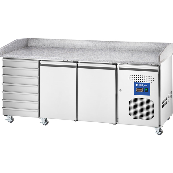 Starline Pizzatisch, 2-türig, EN 600x400 mm, 7 Schubladen, 2025x800x1000 mm (BxTxH) Starline Pizzatisch, 2-türig, EN 600x400 mm, 7 Schubladen, 2025x800x1000 mm (BxTxH)
