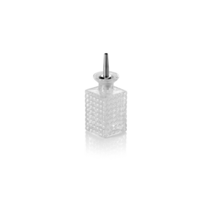 Nocturn Bitterflasche, 0,13 ltr., 5,5 x 5,5 x 10,5 cm, Glas, Edelstahl