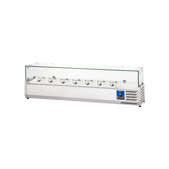 Starline Pizzakühlaufsatz, 7x GN 1/4, Edelstahl 1500x335x440 mm (BxTxH) Starline Pizzakühlaufsatz, 7x GN 1/4, Edelstahl 1500x335x440 mm (BxTxH)