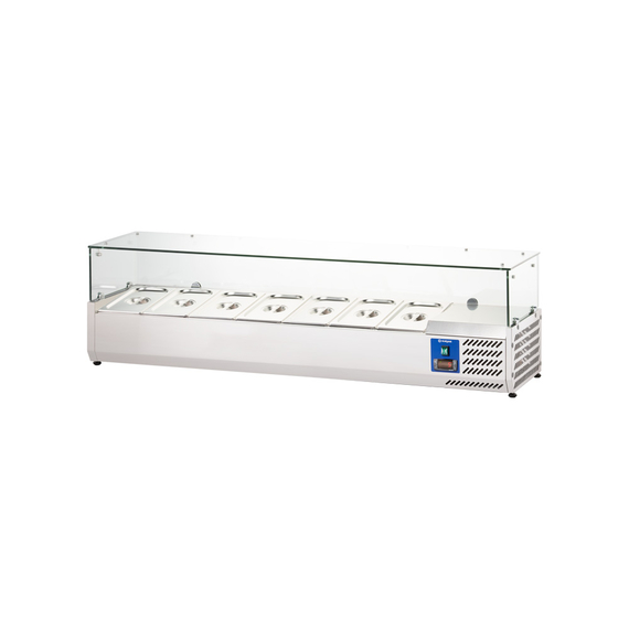 Starline Pizzakühlaufsatz, 7x GN 1/3, Edelstahl 1600x395x440 mm (BxTxH) Starline Pizzakühlaufsatz, 7x GN 1/3, Edelstahl 1600x395x440 mm (BxTxH)