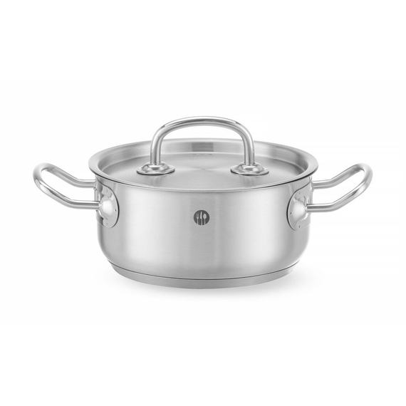 Hendi Topf niedrig - mit Deckel, Kitchen Line, 1,4L, ⌀160x(H)75mm Hendi Topf niedrig - mit Deckel, Kitchen Line, 1,4L, ⌀160x(H)75mm