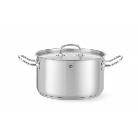 Hendi Kochtopf, mittel - mit Deckel, Kitchen Line, 6L, ⌀240x(H)135mm Hendi Kochtopf, mittel - mit Deckel, Kitchen Line, 6L, ⌀240x(H)135mm