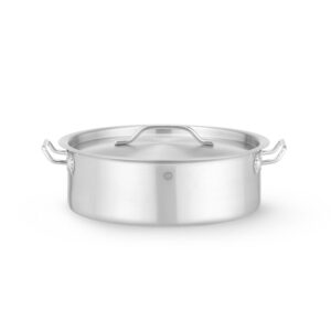 Hendi Kochtopf, niedrig - mit Deckel, 8,5L, ⌀320x(H)139mm