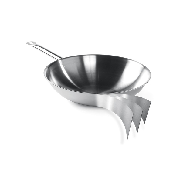Hendi Wokpfanne, 3-Schichten - ohne Deckel, ⌀360x(H)100mm 1 Hendi Wokpfanne, 3-Schichten - ohne Deckel, ⌀360x(H)100mm