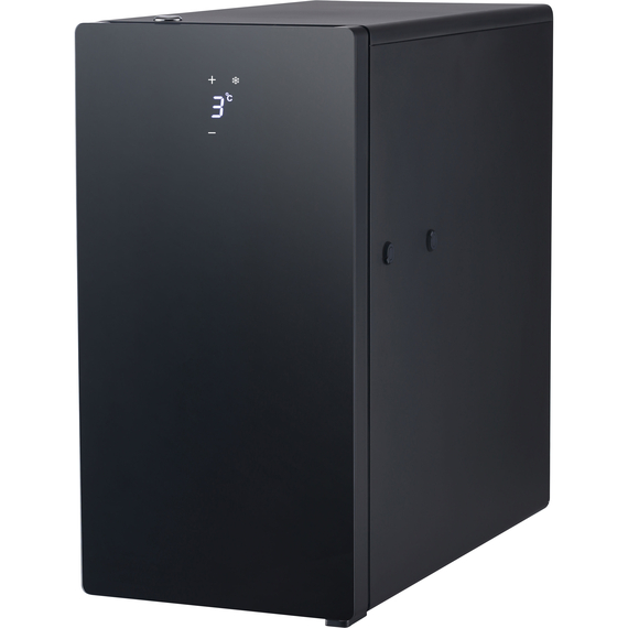Milchkühlschrank, schwarz, mit Temperaturanzeige, 240x470x472 mm (BxTxH), 0,065 kW Milchkühlschrank, schwarz, mit Temperaturanzeige, 240x470x472 mm (BxTxH), 0,065 kW