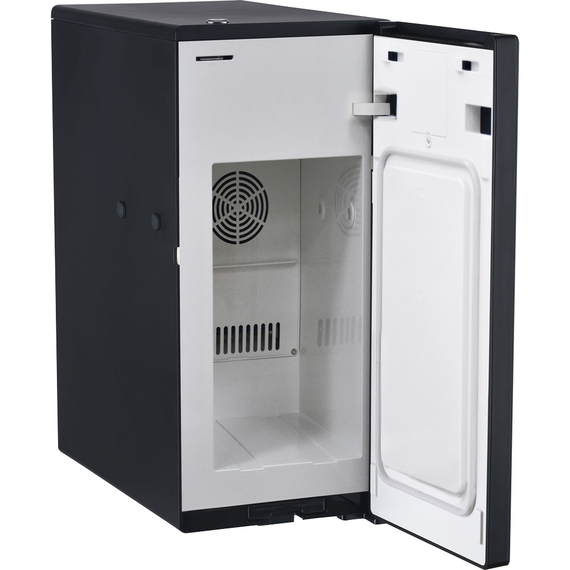 Milchkühlschrank, schwarz, mit Temperaturanzeige, 240x470x472 mm (BxTxH), 0,065 kW 1 Milchkühlschrank, schwarz, mit Temperaturanzeige, 240x470x472 mm (BxTxH), 0,065 kW