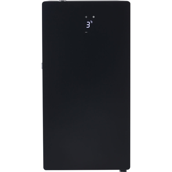 Milchkühlschrank, schwarz, mit Temperaturanzeige, 240x470x472 mm (BxTxH), 0,065 kW 2 Milchkühlschrank, schwarz, mit Temperaturanzeige, 240x470x472 mm (BxTxH), 0,065 kW