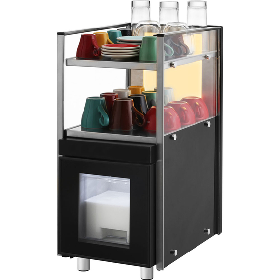 Milchkühlschrank mit Tassenwärmer, 2 beheizbare Ebenen, 310x430x640 mm (BxTxH), 0,17 kW Milchkühlschrank mit Tassenwärmer, 2 beheizbare Ebenen, 310x430x640 mm (BxTxH), 0,17 kW