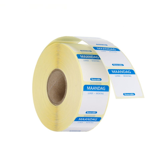 Hendi Täglich anwendbare Lebensmittelsicherheitsetiketten, mehrfach verwendbar, leicht entfernbar , Montag, Blau, 1000 Stk., 25x25mm Hendi Täglich anwendbare Lebensmittelsicherheitsetiketten, mehrfach verwendbar, leicht entfernbar , Montag, Blau, 1000 Stk., 25x25mm