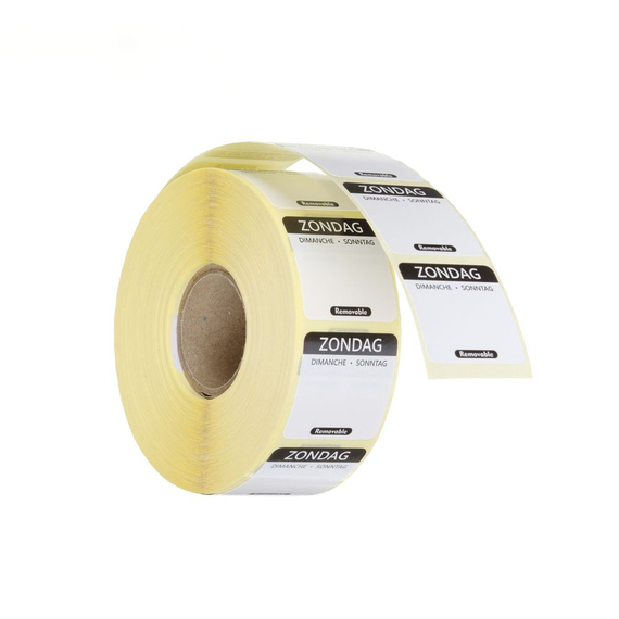 Hendi Täglich anwendbare Lebensmittelsicherheitsetiketten, mehrfach verwendbar, leicht entfernbar , Sonntag, Schwarz, 1000 Stk., 25x25mm Hendi Täglich anwendbare Lebensmittelsicherheitsetiketten, mehrfach verwendbar, leicht entfernbar , Sonntag, Schwarz, 1000 Stk., 25x25mm