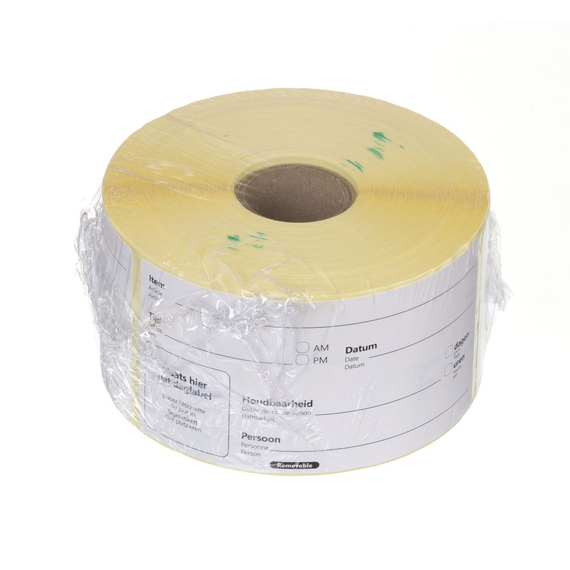 Hendi Lebensmittelrotationsetiketten, mehrfach verwendbar, leicht entfernbar, Weiß, 500 Stk., 100x50mm 1 Hendi Lebensmittelrotationsetiketten, mehrfach verwendbar, leicht entfernbar, Weiß, 500 Stk., 100x50mm