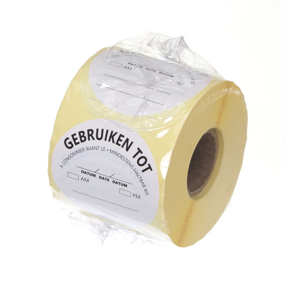 Hendi Lebensmittelsicherheit-Aufkleber, mehrfach verwendbar, leicht entfernbar, „VERWENDEN VOR“, Weiß, 500 Stk., ⌀50mm Hendi Lebensmittelsicherheit-Aufkleber, mehrfach verwendbar, leicht entfernbar, „VERWENDEN VOR“, Weiß, 500 Stk., ⌀50mm