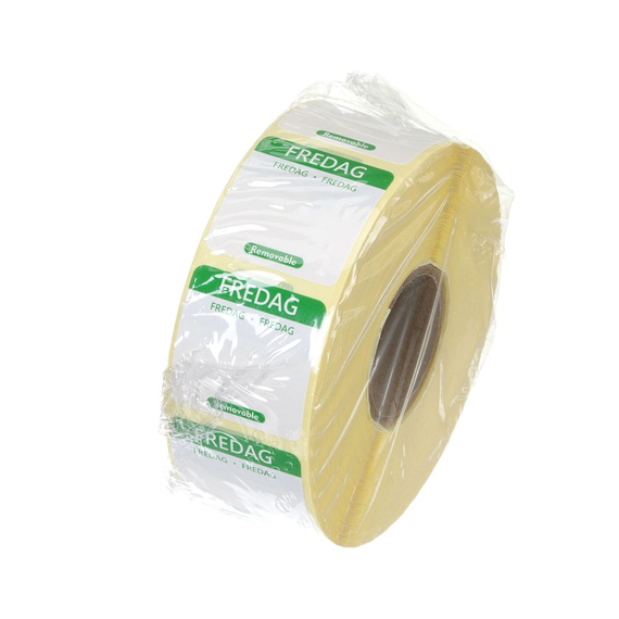 Hendi Täglich anwendbare Lebensmittelsicherheitsetiketten, für den Mehrfachgebrauch, leicht zu entfernen , Freitag, Grün, 1000 Stk., 25x25mm 1 Hendi Täglich anwendbare Lebensmittelsicherheitsetiketten, für den Mehrfachgebrauch, leicht zu entfernen , Freitag, Grün, 1000 Stk., 25x25mm