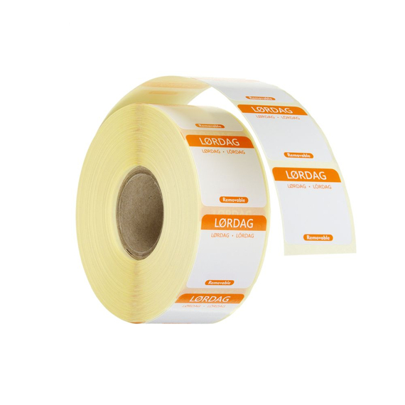 Hendi Täglich anwendbare Lebensmittelsicherheitsetiketten, für den Mehrfachgebrauch, leicht zu entfernen , Samstag, Orange, 1000 Stk., 25x25mm Hendi Täglich anwendbare Lebensmittelsicherheitsetiketten, für den Mehrfachgebrauch, leicht zu entfernen , Samstag, Orange, 1000 Stk., 25x25mm