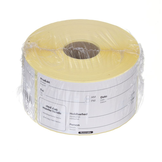 Hendi Lebensmittelrotationsetiketten, mehrfach verwendbar, leicht entfernbar, Weiß, 500 Stk., 100x50mm 1 Hendi Lebensmittelrotationsetiketten, mehrfach verwendbar, leicht entfernbar, Weiß, 500 Stk., 100x50mm