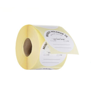 Hendi Lebensmittelsicherheitskennzeichnungen, mehrfach verwendbar, leicht entfernbar, „VERWENDEN VOR“, Weiß, 500 Stk., ⌀50mm