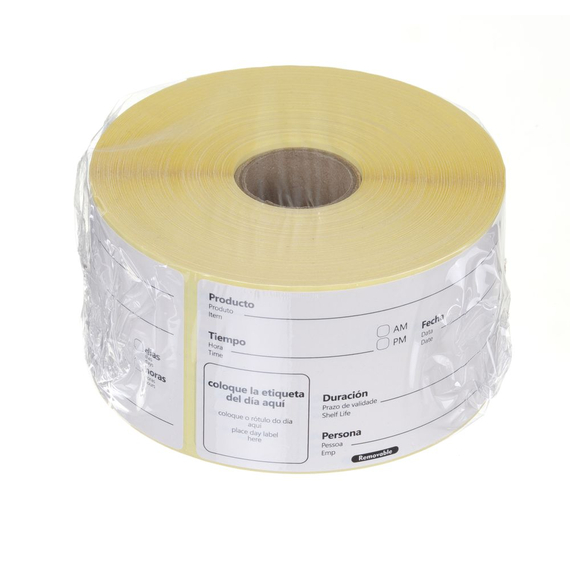 Hendi Lebensmittelrotations-Etiketten, mehrfach verwendbar, leicht entfernbar, Weiß, 500 Stk., 100x50mm 1 Hendi Lebensmittelrotations-Etiketten, mehrfach verwendbar, leicht entfernbar, Weiß, 500 Stk., 100x50mm