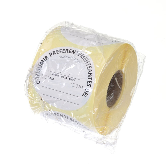 Hendi Lebensmittelsicherheitskennzeichnungen, mehrfach verwendbar, leicht entfernbar, „VERWENDEN VOR“, Weiß, 500 Stk., ⌀50mm 1 Hendi Lebensmittelsicherheitskennzeichnungen, mehrfach verwendbar, leicht entfernbar, „VERWENDEN VOR“, Weiß, 500 Stk., ⌀50mm