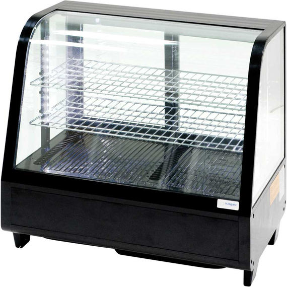 Stalgast, schwarze Aufsatzkühlvitrine Kalte Theke SES6, 100 Liter Stalgast, schwarze Aufsatzkühlvitrine Kalte Theke SES6, 100 Liter