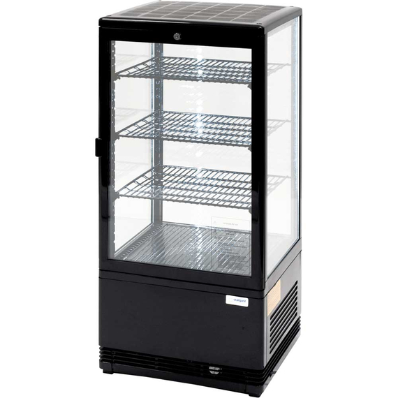 Stalgast schwarze Kühlvitrine PAN4L, 78 Liter mit Umluftkühlung Stalgast schwarze Kühlvitrine PAN4L, 78 Liter mit Umluftkühlung