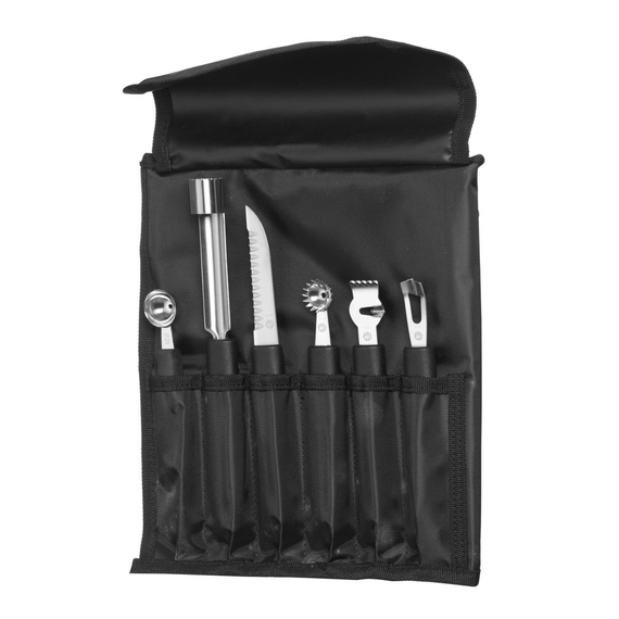 Hendi Dekoriermesserset - 6-teilig, Schwarz, 280x100x(H)50mm 1 Hendi Dekoriermesserset - 6-teilig, Schwarz, 280x100x(H)50mm