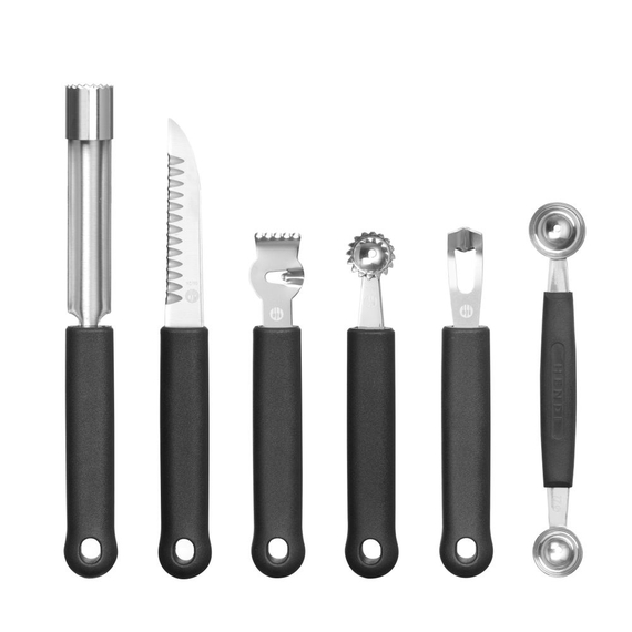 Hendi Dekoriermesserset - 6-teilig, Schwarz, 280x100x(H)50mm Hendi Dekoriermesserset - 6-teilig, Schwarz, 280x100x(H)50mm