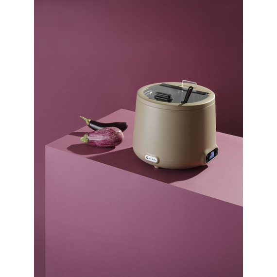 Hendi Suppenkessel UNIQ, designed by Robert Bronwasser, 8L, Beige, 220-240V/500W, ⌀365x(H)325mm 2 Hendi Suppenkessel UNIQ, designed by Robert Bronwasser, 8L, Beige, 220-240V/500W, ⌀365x(H)325mm