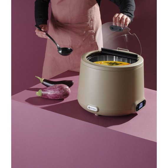 Hendi Suppenkessel UNIQ, designed by Robert Bronwasser, 8L, Beige, 220-240V/500W, ⌀365x(H)325mm 3 Hendi Suppenkessel UNIQ, designed by Robert Bronwasser, 8L, Beige, 220-240V/500W, ⌀365x(H)325mm