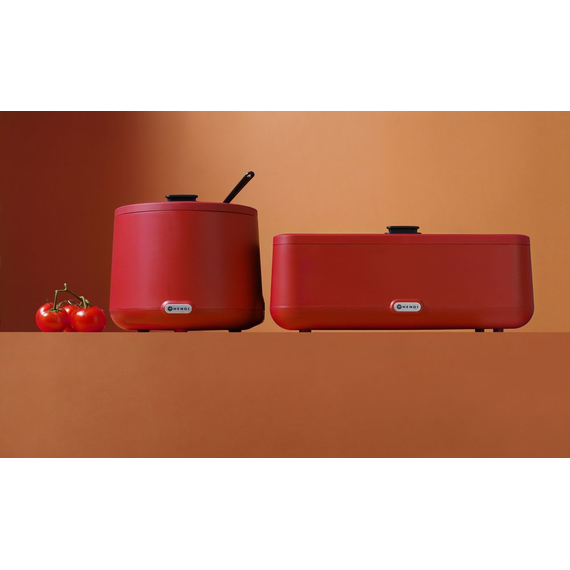 Hendi Suppenkessel UNIQ, designed by Robert Bronwasser, 8L, Rot, 220-240V/500W, ⌀365x(H)325mm 3 Hendi Suppenkessel UNIQ, designed by Robert Bronwasser, 8L, Rot, 220-240V/500W, ⌀365x(H)325mm