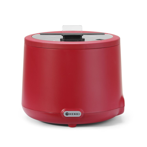 Hendi Suppenkessel UNIQ, designed by Robert Bronwasser, 8L, Rot, 220-240V/500W, ⌀365x(H)325mm 1 Hendi Suppenkessel UNIQ, designed by Robert Bronwasser, 8L, Rot, 220-240V/500W, ⌀365x(H)325mm