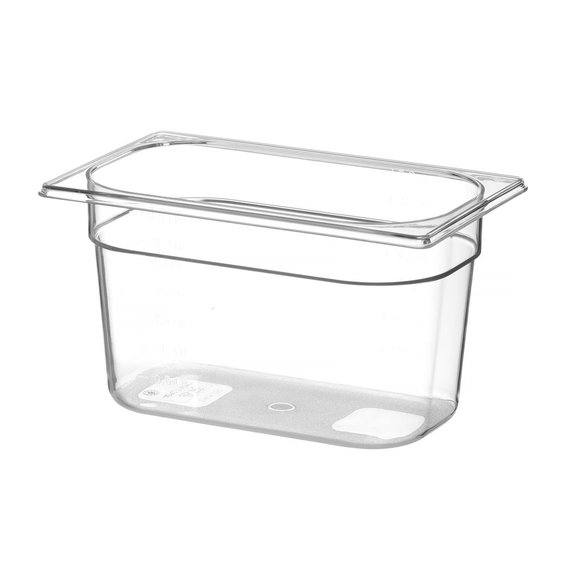 Hendi Gastronorm-Behälter 1/4, Profi Line, GN 1/4, 5,5L, Transparent, 265x162x(H)200mm 1 Hendi Gastronorm-Behälter 1/4, Profi Line, GN 1/4, 5,5L, Transparent, 265x162x(H)200mm