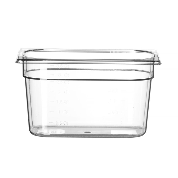 Hendi Gastronorm-Behälter 1/4, Profi Line, GN 1/4, 5,5L, Transparent, 265x162x(H)200mm Hendi Gastronorm-Behälter 1/4, Profi Line, GN 1/4, 5,5L, Transparent, 265x162x(H)200mm