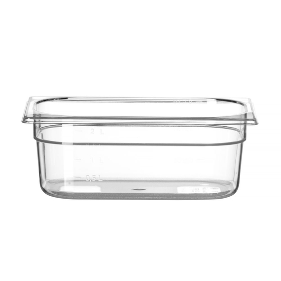 Hendi Gastronorm-Behälter 1/4, Profi Line, GN 1/4, 2,8L, Transparent, 265x162x(H)100mm Hendi Gastronorm-Behälter 1/4, Profi Line, GN 1/4, 2,8L, Transparent, 265x162x(H)100mm