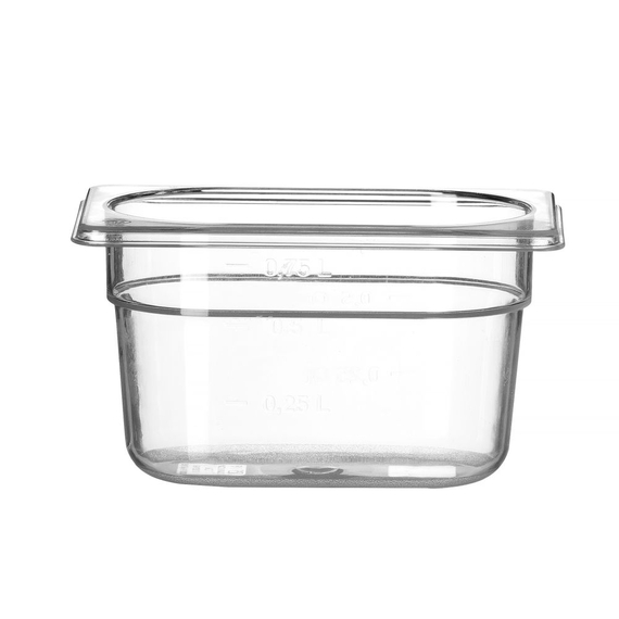 Hendi Gastronorm-Behälter 1/9, Profi Line, GN 1/9, 1L, Transparent, 176x108x(H)100mm Hendi Gastronorm-Behälter 1/9, Profi Line, GN 1/9, 1L, Transparent, 176x108x(H)100mm