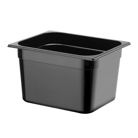 Hendi Gastronorm-Behälter 1/2, Profi Line, 12,5L, Schwarz, 325x265x(H)200mm 1 Hendi Gastronorm-Behälter 1/2, Profi Line, 12,5L, Schwarz, 325x265x(H)200mm