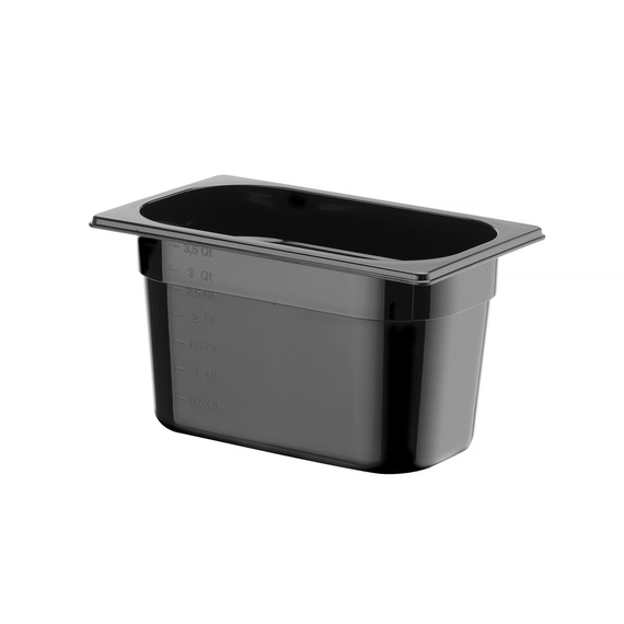 Hendi Gastronorm-Behälter 1/4, Profi Line, GN 1/4, 4L, Schwarz, 265x162x(H)150mm 1 Hendi Gastronorm-Behälter 1/4, Profi Line, GN 1/4, 4L, Schwarz, 265x162x(H)150mm