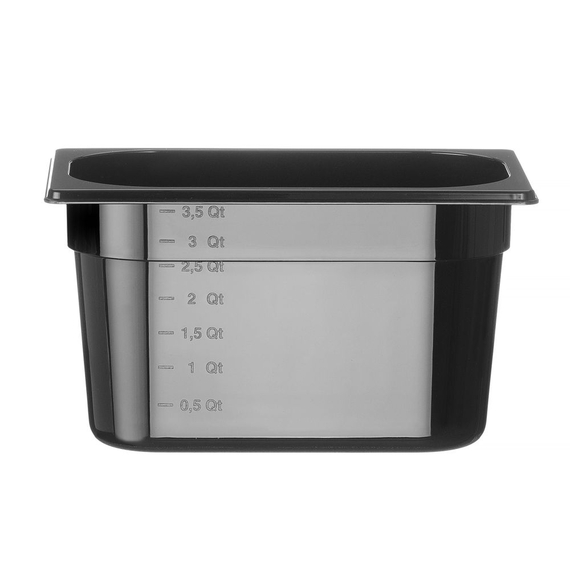 Hendi Gastronorm-Behälter 1/4, Profi Line, GN 1/4, 4L, Schwarz, 265x162x(H)150mm Hendi Gastronorm-Behälter 1/4, Profi Line, GN 1/4, 4L, Schwarz, 265x162x(H)150mm