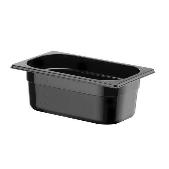 Hendi Gastronorm-Behälter 1/4, Profi Line, GN 1/4, 2,8L, Schwarz, 265x162x(H)100mm 1 Hendi Gastronorm-Behälter 1/4, Profi Line, GN 1/4, 2,8L, Schwarz, 265x162x(H)100mm