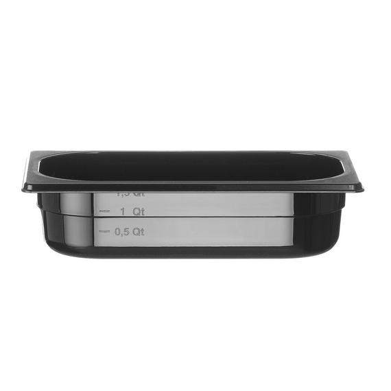 Hendi Gastronorm-Behälter 1/4, Profi Line, GN 1/4, 1,8L, Schwarz, 265x162x(H)65mm Hendi Gastronorm-Behälter 1/4, Profi Line, GN 1/4, 1,8L, Schwarz, 265x162x(H)65mm