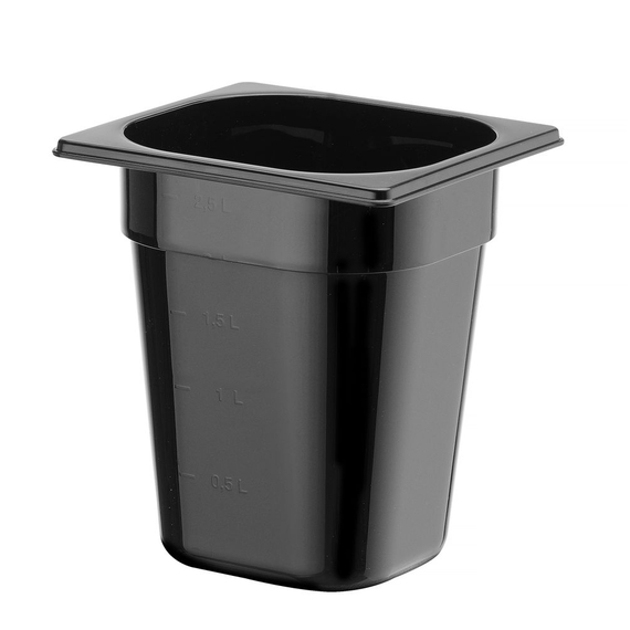 Hendi Gastronorm-Behälter 1/6, Profi Line, GN 1/6, 3,4L, Schwarz, 176x162x(H)200mm 1 Hendi Gastronorm-Behälter 1/6, Profi Line, GN 1/6, 3,4L, Schwarz, 176x162x(H)200mm