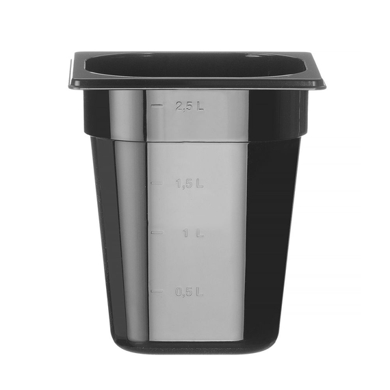 Hendi Gastronorm-Behälter 1/6, Profi Line, GN 1/6, 3,4L, Schwarz, 176x162x(H)200mm Hendi Gastronorm-Behälter 1/6, Profi Line, GN 1/6, 3,4L, Schwarz, 176x162x(H)200mm