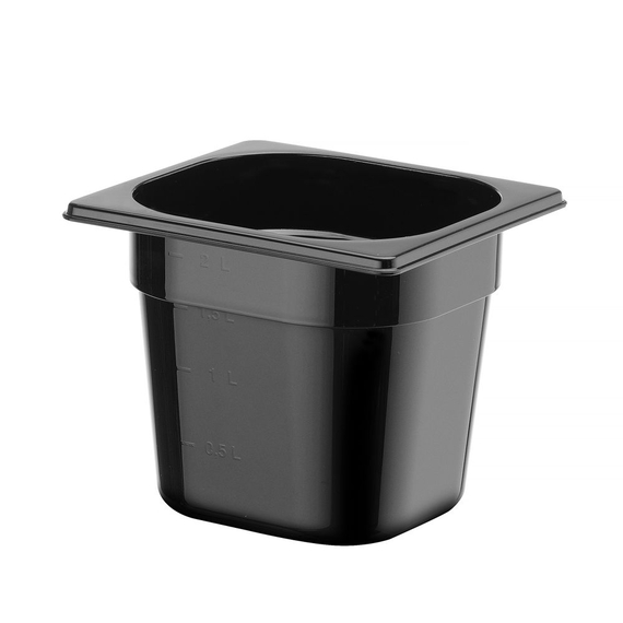 Hendi Gastronorm-Behälter 1/6, Profi Line, GN 1/6, 2,4L, Schwarz, 176x162x(H)150mm 1 Hendi Gastronorm-Behälter 1/6, Profi Line, GN 1/6, 2,4L, Schwarz, 176x162x(H)150mm