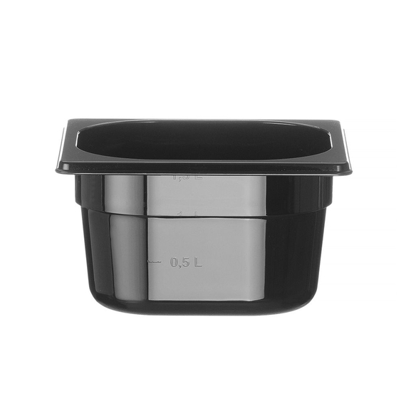 Hendi Gastronorm-Behälter 1/6, Profi Line, GN 1/6, 1,6L, Schwarz, 176x162x(H)100mm Hendi Gastronorm-Behälter 1/6, Profi Line, GN 1/6, 1,6L, Schwarz, 176x162x(H)100mm