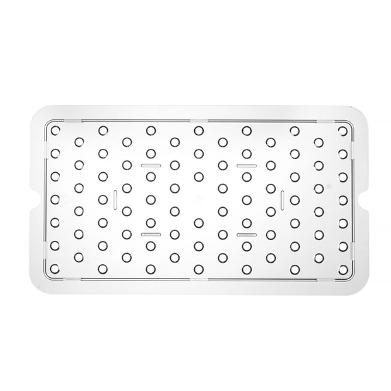 Hendi Perforiertes Abtropfgitter für Gastronorm-Behälter aus Polycarbonat, Profi Line, GN 1/1, Transparent, 467x263mm 1 Hendi Perforiertes Abtropfgitter für Gastronorm-Behälter aus Polycarbonat, Profi Line, GN 1/1, Transparent, 467x263mm