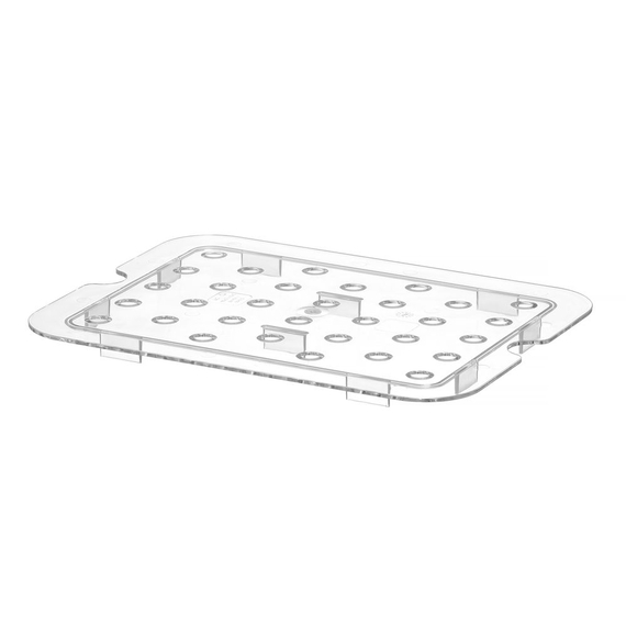 Hendi Perforiertes Abtropfgitter für Gastronorm-Behälter aus Polycarbonat, Profi Line, GN 1/2, Transparent, 265x206mm Hendi Perforiertes Abtropfgitter für Gastronorm-Behälter aus Polycarbonat, Profi Line, GN 1/2, Transparent, 265x206mm