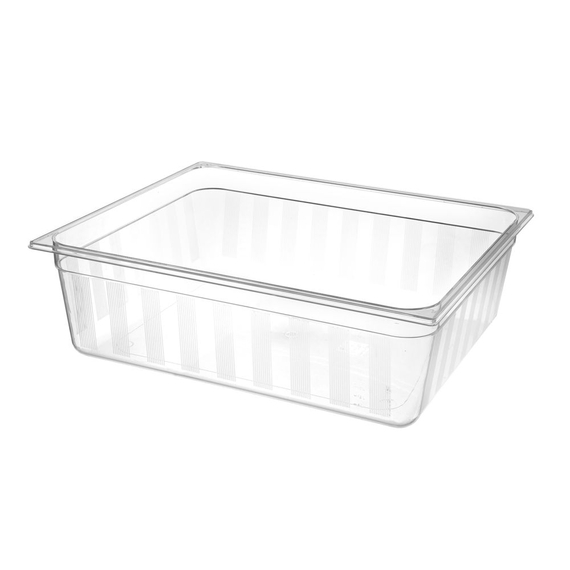 Hendi Gastronorm-Behälter 2/1, GN 2/1, 58L, Transparent, 650x530x(H)200mm Hendi Gastronorm-Behälter 2/1, GN 2/1, 58L, Transparent, 650x530x(H)200mm
