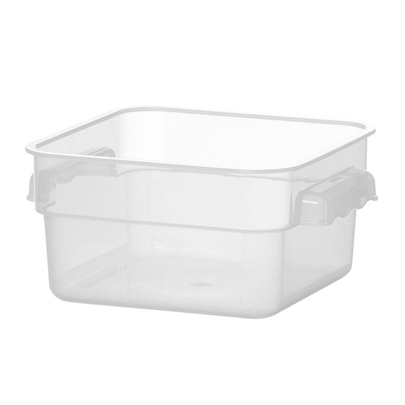 Hendi Lebensmittelbehälter mit Skala, 1,9L, 190x190x(H)95mm Hendi Lebensmittelbehälter mit Skala, 1,9L, 190x190x(H)95mm