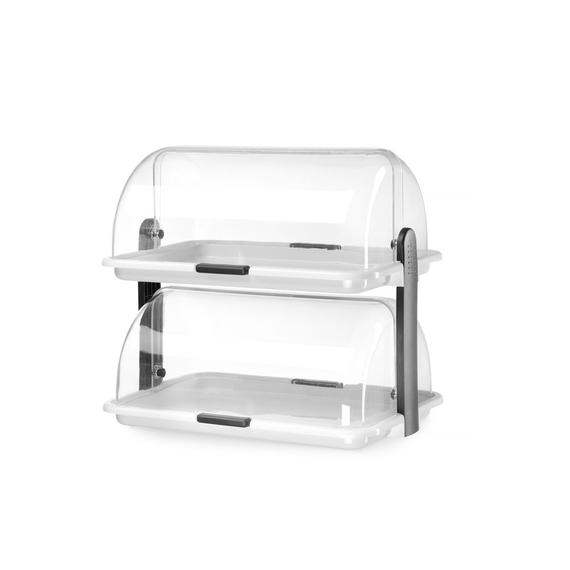 Hendi Rolltop-Display - doppelt, 465x310x(H)410mm 1 Hendi Rolltop-Display - doppelt, 465x310x(H)410mm